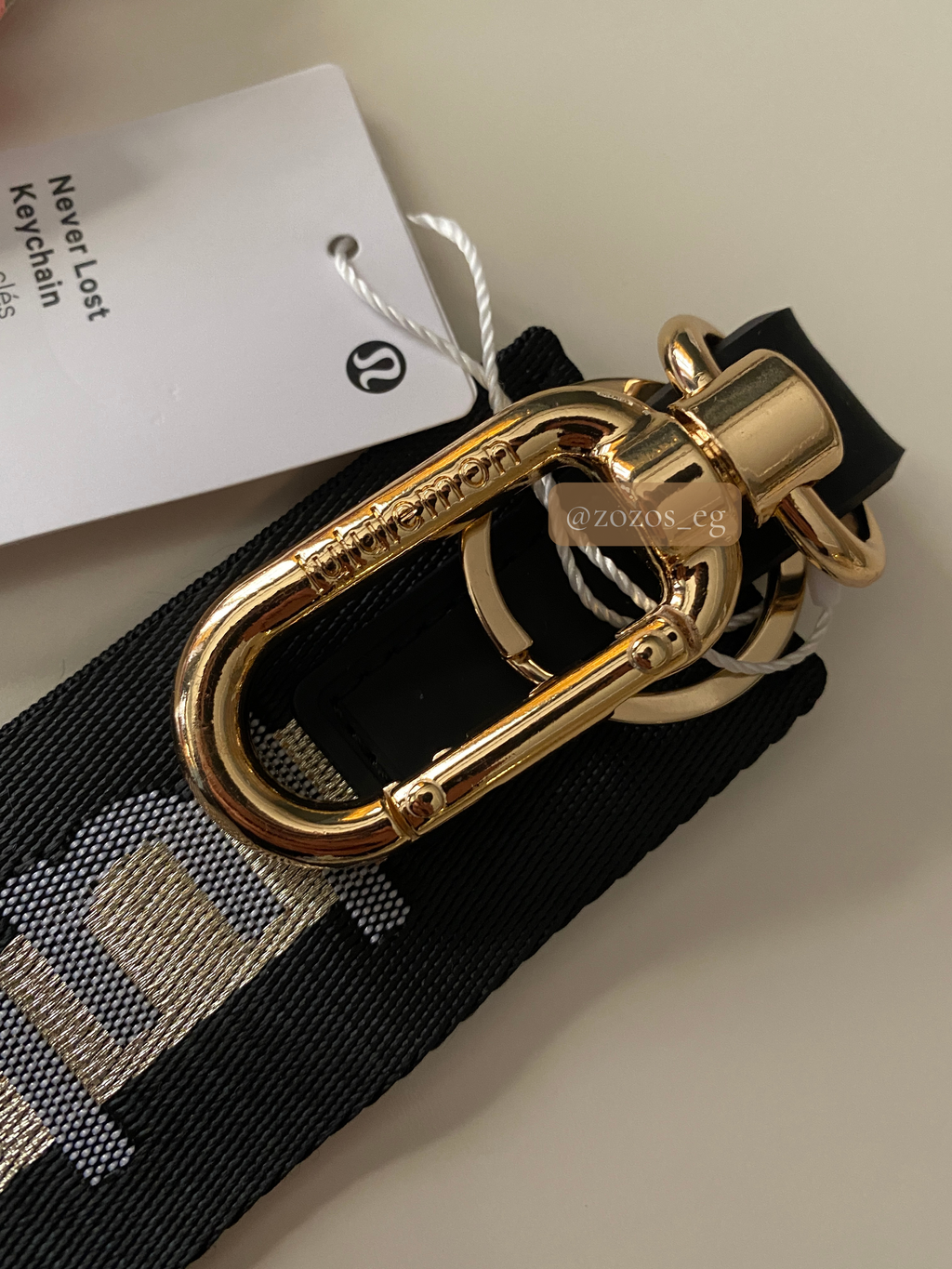 Lululemon Never Lost Keychain