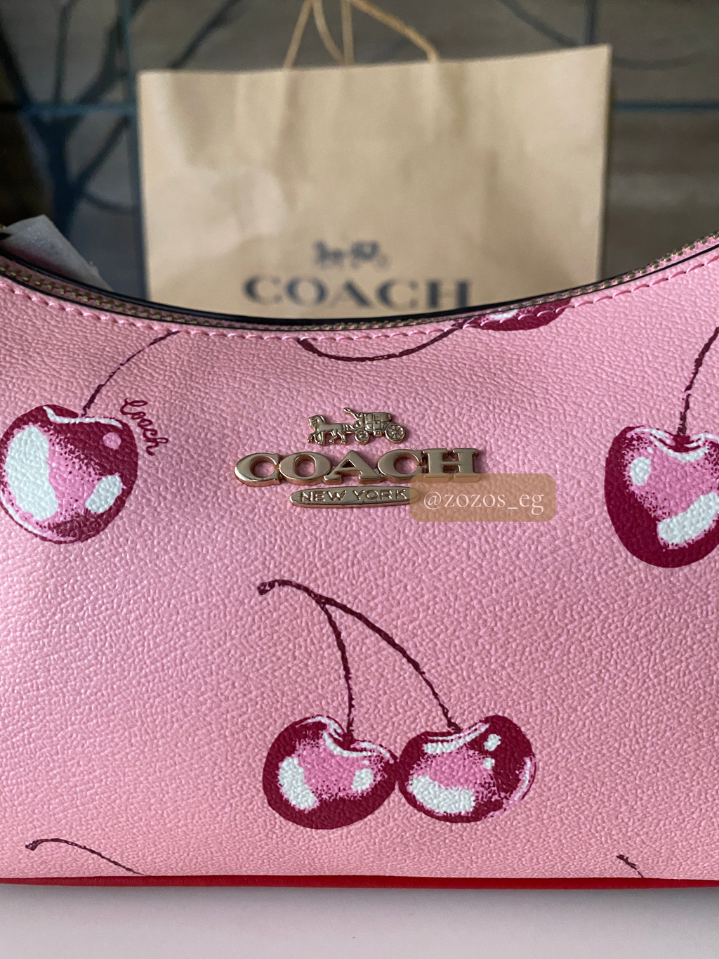 Coach Teri Shoulder Bag with Cherry Print