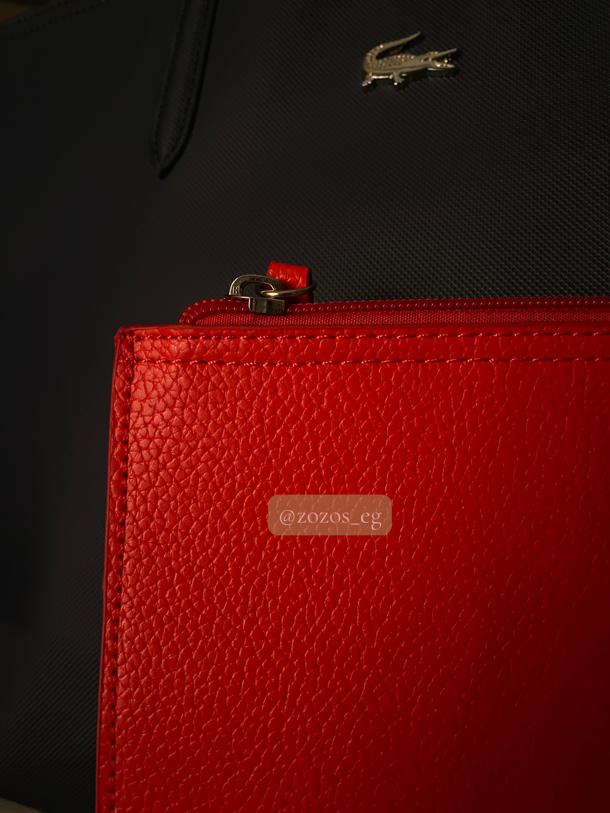 Lacoste Anna Reversible Tote with Pouch