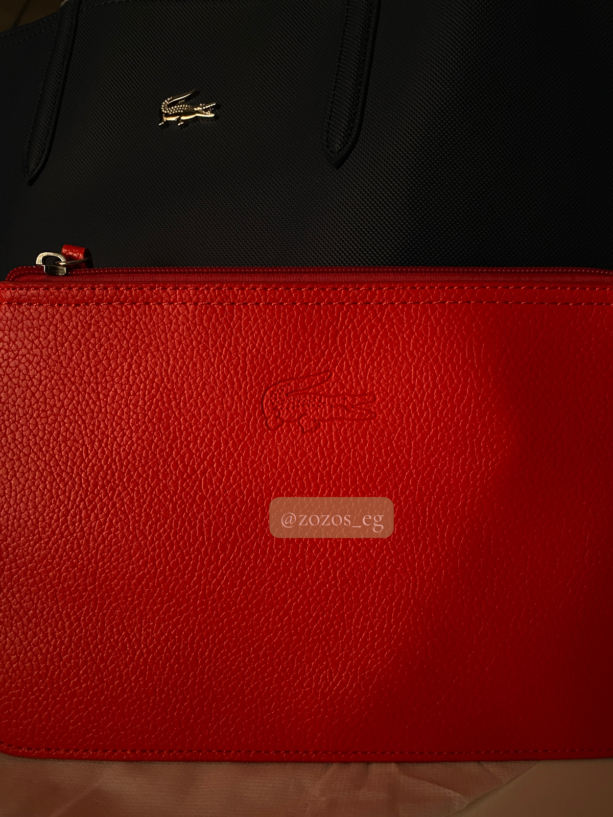 Lacoste Anna Reversible Tote with Pouch