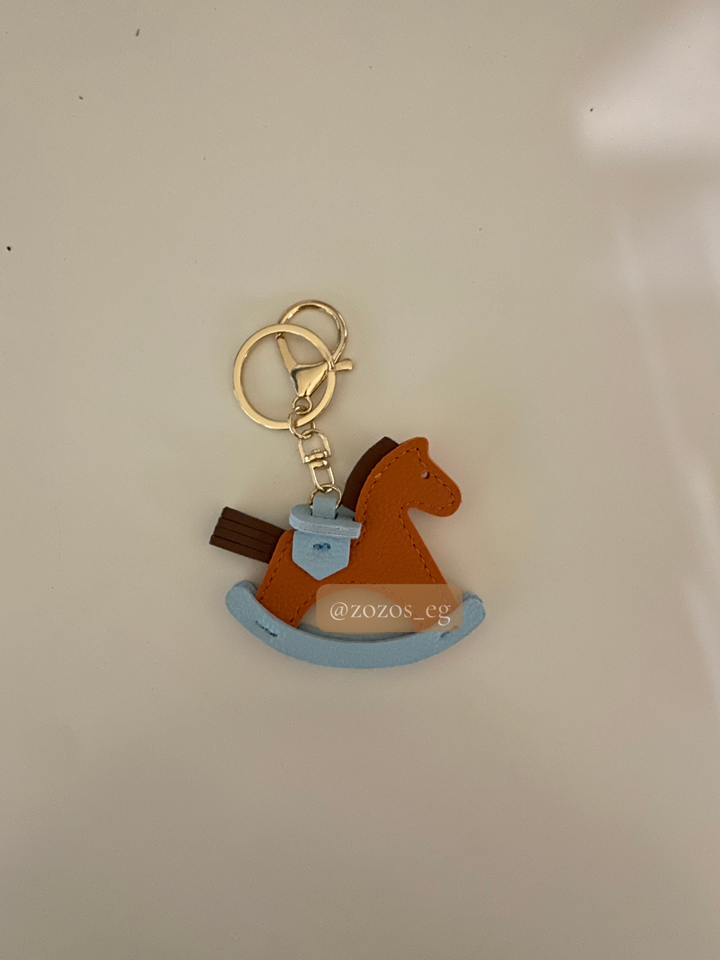 Hermès Luxury Leather Card Holder Case with Horse Charm