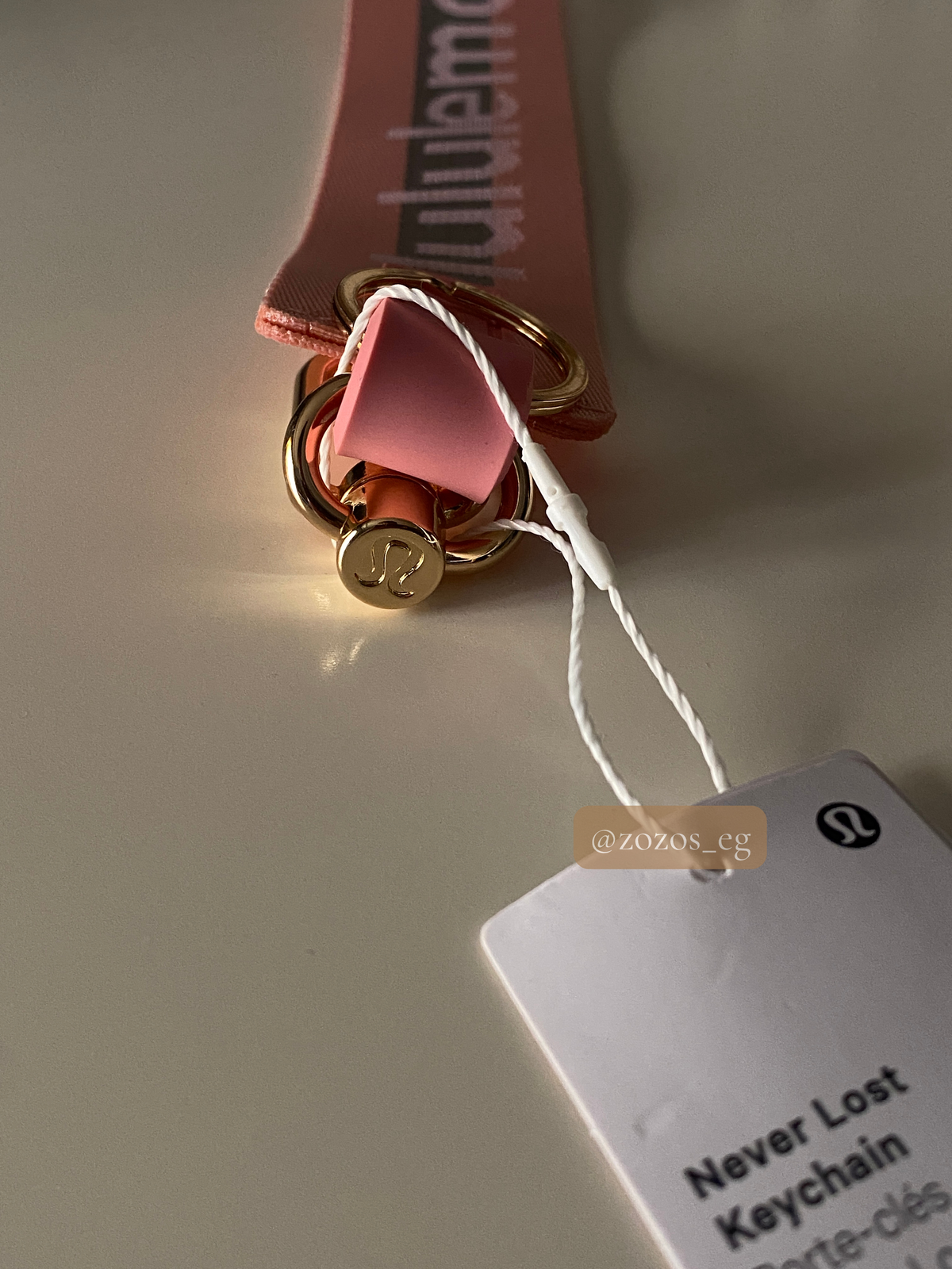 Lululemon Never Lost Keychain